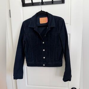 Acne Dark Navy Blue Corduroy Jacket
